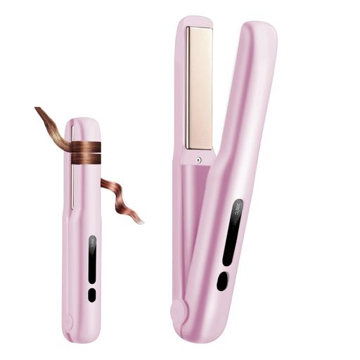 ストレート矯正 【商品仕様】電池容量:3200mAh。寸法:約横220、縦30、高さ25mm。重さ:161g。温度調節:140°C/160°C/180°C/200°C。定格電力:23W。動作電圧:3.7V DC。充電電流:1A。※ 注意:充電器ソケットは含まれていないので、66 Wを使用するか、より電力の低い充電ソケットを使用することをお勧めします。 【コードレス&amp;どこでも使える便利さ】コードレス設計、コンセントの位置の不便さを気にする必要がありません。 3200mAh大容量バッテリー内蔵。 40~60分間連続使用可能。場所を選ばずに使えるのが魅力。カフェでの作業前、旅行先のホテル、車の中など、いつでもどこでもサッと前髪や毛先のセットが可能。軽量・コンパクトでバッグにもすっきり収まり、持ち歩きも快適です。 【わずか30秒で使える速暖機能】独自の高性能PTCヒーターを搭載し、電源を入れてから約30秒で設定温度に到達。朝の忙しい時間や急なお出かけ前でも、すぐに髪のクセ直しやヘアセットができるから時短にも効果的。