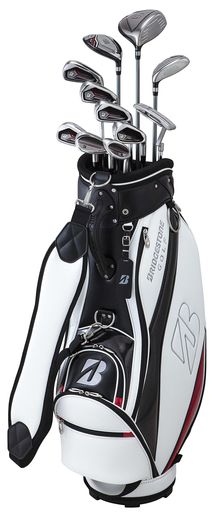 BRIDGESTONE(ブリヂストン) ゴルフクラブセット BRIDGESTONE GOLF BG-100 キャディバッグ付きクラブ11本セット メンズ アイアン スチールSシャフト