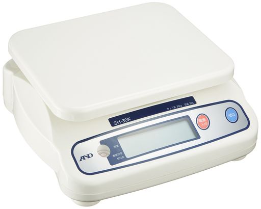 A D デジタルはかり SH-30KN はるかに小さいひょう量:30kg 最小表示:0.02kg 皿寸法:230(W) 190(D)mm 検定無はるかに大きい