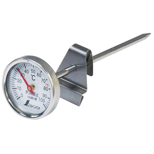 シンワ測定(Shinwa Sokutei) 温度計 丸T字型 V-1 0~100°C Φ3.5x13cm 調理用 72960