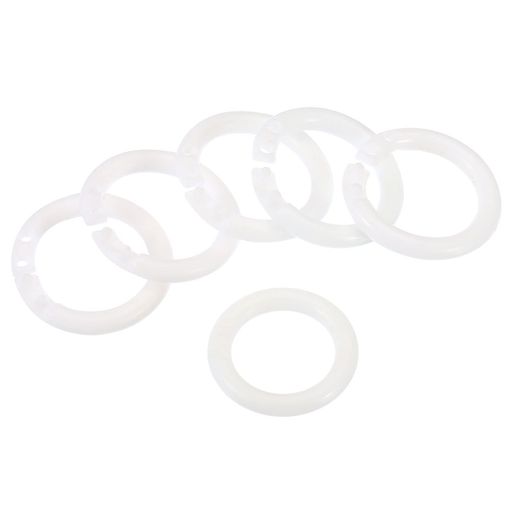 PATIKIL21mm外径15mm内径ルーズリーフリング100個バインダーリングプラスチック本DIYスクラップブック..