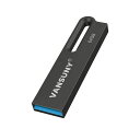 VANSUNY USBメモリ 64GB USB 3.0 フラッシュドライブ 高速 金属製 防水 USBメモリー64ギガ 大容量 WINDOWS PCに対応(黒)