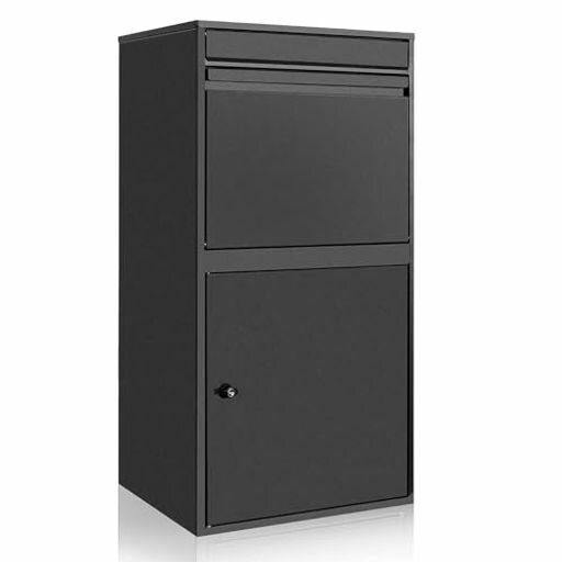 HADBOKSU宅配ボックス屋外置き配ボックスポスト一体型屋外防水防塵盗難防止大容量戸建て用個人宅宅配BO..