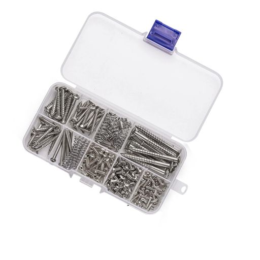 Guitar Screw Kit for Instrument Repair, Instrument Accessories, Kit with Storage Box, Backplate Guard Plate, Neck Plate, Backplate Mount with Storage (9 Sizes, 226 Pieces per Box)...