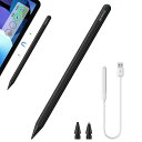 GOOJODOQ 新型 GD13+ スタイラスペン ワイヤレス+TYPE-C充電式 IPAD用 タッチペン BLUETOOTH ペンシル 高感度 傾き感知 交換ペン先付き 途切れなし 軽量 マット仕上げ IPAD AIR4/5/IPAD(2)