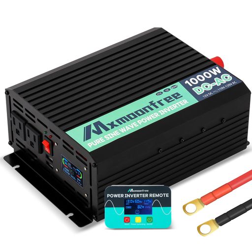 MXMOONFREE С 1000W 12V  С LCD⥳դ 2ĤAC󥻥 2ĤUSBݡ...