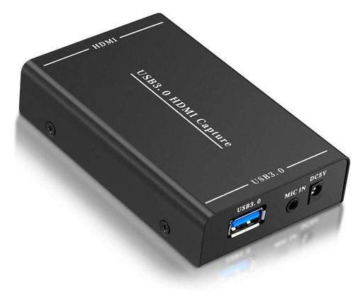 HDMIキャプチャボード/キャプチャカードUSB3.0 HD1080P 60FPSオーディオ入力/遅延なしゲームキャプチャビデオキャプチャ小型PC/スイッチ/ PS4 / XBOX / PS3 /携帯電話WINDOWS LINUX OS X