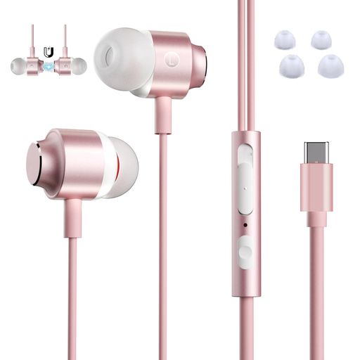 Juyya 有線イヤホン タイプc Type-c イヤホンマイク USBC マイク付きイヤホン Typec イヤフォン iPhone対応