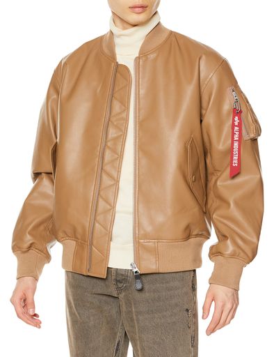 [եȥ꡼] ե쥶㥱å ե쥶 MA-1 TA1615  BEIGE/BEIGE L