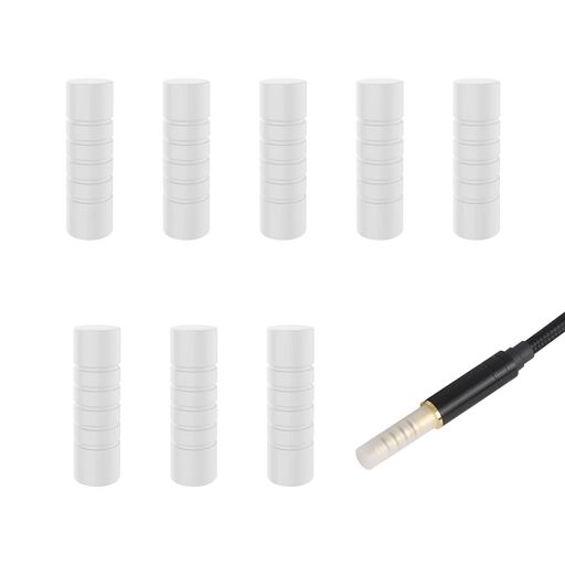 3APLUSプラグ保護キャップバランスケーブル(4.4mm)用イヤホンジャックカバーケーブルカバープラグカバー4.4mm端子用樹脂製20個入り白