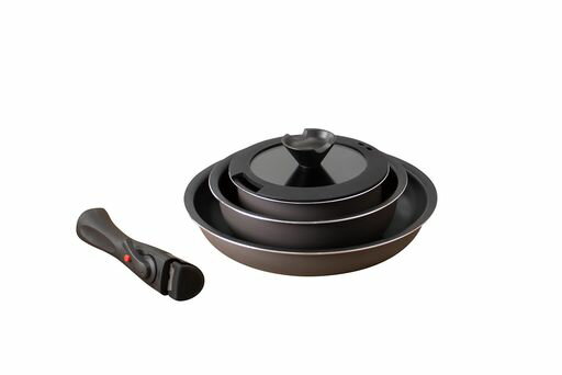 武田コーポレーション【フライパン・鍋・外せる取っ手】グレーIHダイヤモンドコートパン5点セットIHD-5PSGRY約幅28.5x奥行12x高さ28.5cm