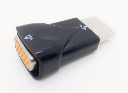HDMIオス端子右向き矢印VGAメス端子HDMItoVGA変換アダプタ1080P対応コンパクト(black)