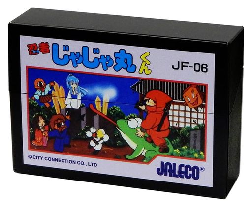 ペンギンライター加熱式タバコ用ハードケース小物入れミニケースゲームカセット風JALECOジャレコ忍者じゃじゃ丸くんワンプッシュオープンジャレコゲームブラック