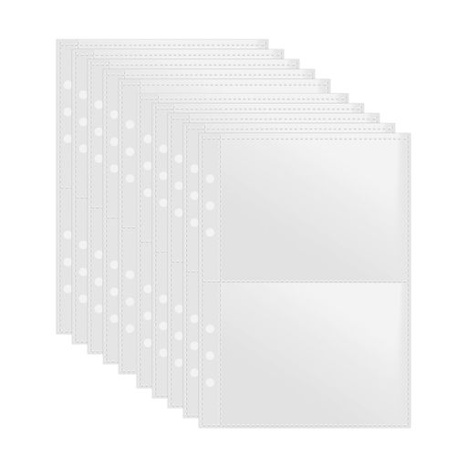 PAVIKEシステム手帳ポケット10枚入りクリアポケットバインダーポケットシステム手帳リフィルメモ帳リフ..