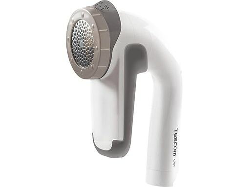 テスコム毛玉クリーナー充電式/交流式海外対応風合いガード(5段階調整)ダストボックス【毛だまトレタ】アタッチメント付属日本製大型刃掃除用ブラシ付きホワイトKD901W