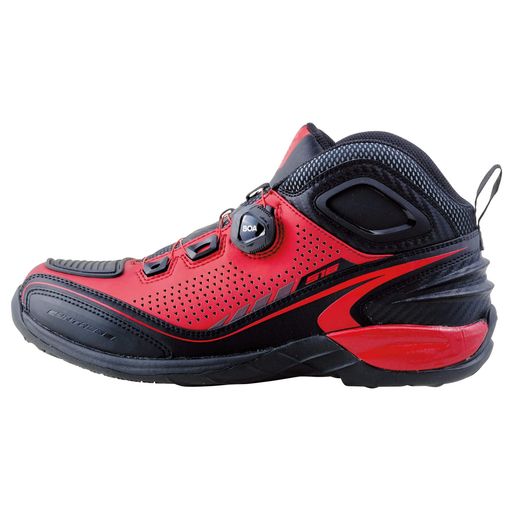 エルフ(ELF)ローカットライディングシューズSynthese16【シンテーゼ16】レッド26.5cmEL016