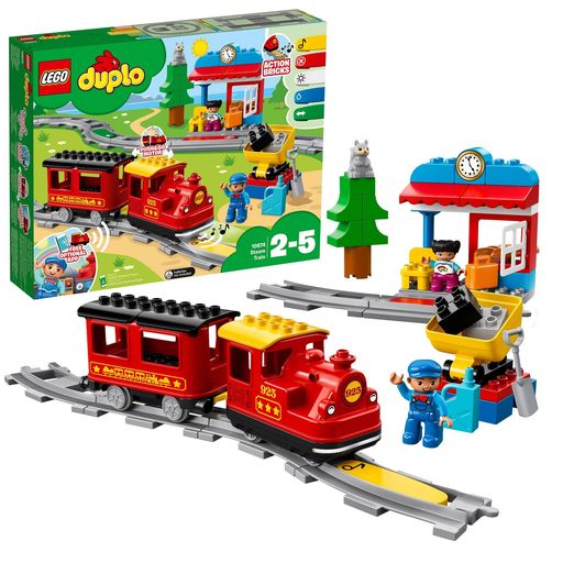 レゴ(LEGO) デュプロ キミが車掌さん! おしてGO機関車デラックス おもちゃ 玩具 プレゼント 誕生日 ブロック 知育 クリスマス 男の子 女の子 子供 1歳半 2歳 5歳 幼児 電車 乗り物 街づくり 10874