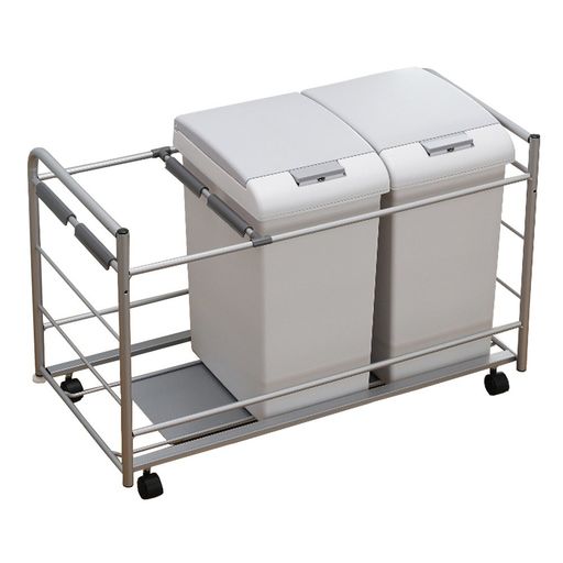 For Separated Refuse - オークスフタ付きゴミ箱ペール・グレーW750扉面材用W750扉面材用JE2