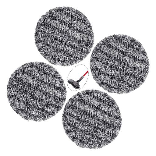 汎用回転モップ替えパッド電動モップ替えパッド回転モップクリーナーパッド電動回転モップモップ拭き掃除水拭き強吸水率窓拭き4枚入