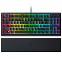 RazerレイザーOrnataV3Tenkeyless心地良いクリック感のメカ・メンブレンスイッチ搭載テンキーレス薄型有線キーボードロープロファイルバックライトが光る専用メディアキーUVコートキーキャ…