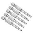 CoCudマグネット付きトルクスビットT25ヘッド1/4”六角シャンク2”長さS2鋼製5ポイントタンパープルーフスタースクリュードライバービット-(用途:電動ド...