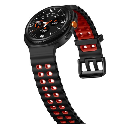 Rakuten - 対応SamsungGalaxyWatch8バンド40mm44mm/Galaxy8Classic46mmシリコン製時計バンド通気性防水隙間のない柔らかいシリコン交換用ベルトGalaxyWatch8/8Classic40