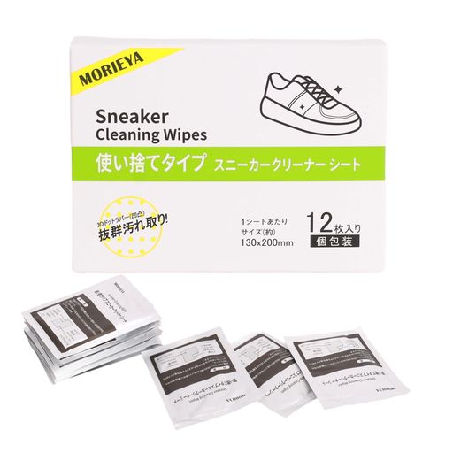 【ホワイトレタークリーナー】 白色ドットラバー(凹凸)面とソフト面の二面構造で、スニーカーの頑固な汚れも優しく落とします。靴洗いブラシ不要の便利なシートタイプで、シューズクリーナーとしても最適です。 【PVC ドットの抜群な汚れ取り力】 3D 立体構造の PVC 凸点が汚れに強く密着,擦るだけで頑固な汚れを物理的に剥離。素材が硬すぎない適度な弾力で,靴の素材を傷めることなく効率的に清掃可能。3D ドットラバーの凹凸构造が抜群の汚れ取り効果を発揮します。 【さわやかな微香仕様で使用感アップ】 過度な刺激のない自然な香りを添加,使用後に靴にすっきりとした香りを残す。香料を適度に配合しているため,日常的に使用しても不快感を与えません。 【個別包装で持ち運び自在】 1 枚ずつ個別包装されたセット。ポケットやバッグに収納しやすく、外出先や通勤中の急な汚れにも即座に対応できます。1 足(例:靴)あたり約 2 枚で効率的に清掃できます。 【多素材に対応した安全設計】 ナイロン,ビニル,合成皮革,ラバーソールなどの素材に安心使用可能。不織布の柔らかさと PVC ドットの適度な硬度が,靴素材を保護しながら汚れを除去します。