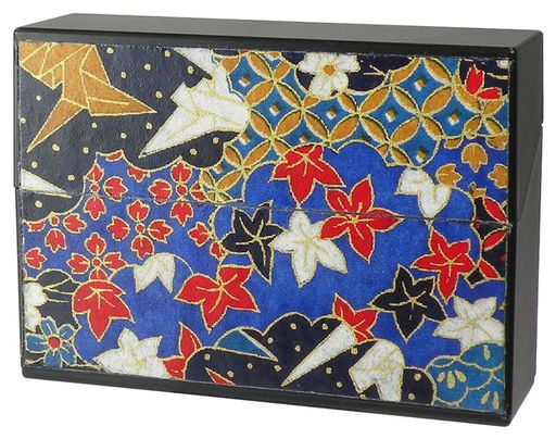 ペンギンライター加熱式タバコ用ハードケース小物入れミニケース男女兼用友禅和紙和柄ワンプッシュオー..