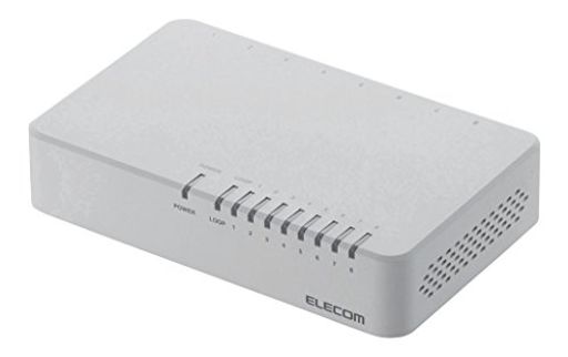 エレコムスイッチングハブ8ポート10/100MBPSマグネット付きAC電源EHC-F08PA-JW エレコムスイッチングハブ8ポート10/100MBPSマグネット付きAC電源EHC-F08PA-JW
