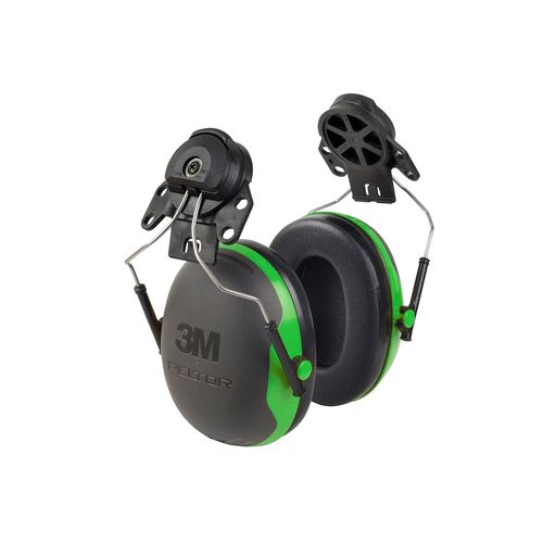 X1聴覚保護具、26DB 3M PELTOR X1聴覚保護具は、軽度の工場騒音から耳を保護することを目的としてデザインされています。 ヘルメット取り付け型3M PELTOR X1聴覚保護具 多くの産業用途のニーズを満たす中レベルの減衰性能(SNR 26 DB)のスリムラインカップ。 道路工事や電動ドリル使用時に最適 質量:185G SNR:26DB ヘルメットは付属しません。
