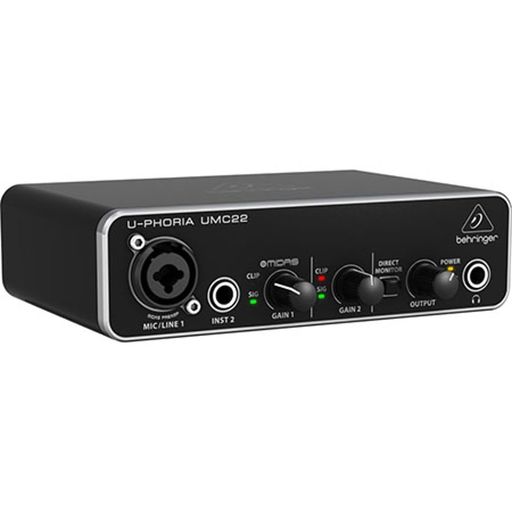 BEHRINGER ベリンガー マイクプリアンプ搭載 USBオーディオインターフェイス UMC22