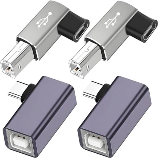 幅広い用途:プリンター、スキャナー、ファックス、ノートパソコン、PC、for iPad、MIDI USB-Bポート搭載デバイス(デジタルピアノ、電子キーボード、電子ドラム、スキャナーなど)に適しています。 USB C - USB Bアダプター:Type-Cデバイス(スマートフォン、ノートパソコンなど)をUSB-B 2.0デバイスおよび周辺機器(プリンター、スキャナー、デジタルピアノ、MIDIコントローラー、電子キーボードなど)に接続します。 コンパクトで軽量:このアダプターは持ち運びやすく、省スペースです。スーツケースやリュックサックに簡単に収まるため、旅行やオフィスでの使用に便利です。90度設計により柔軟性が向上し、省スペース化が図られているため、狭い場所や整理された設置環境に最適です。 高速で安全:USB-Cアダプターは、標準ポートをシームレスに切り替えることで、非常に便利です。接続されたデバイス間で最大480Mbpsのデータ転送速度を実現し、電子楽器を遅延なく快適に演奏できます。 使いやすさ:USBプラグは使いやすく、プラグアンドプレイで簡単に接続できます。複雑な工具や手順は不要です。