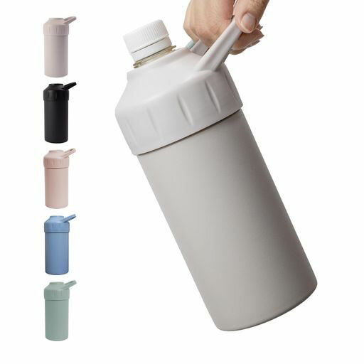 【monetfav】ペットボトルホルダー保冷真空断熱ペットボトルカバーケース熱中症対策500ml~650ml炭酸スポーツドンリクOK(アッシュグレー)