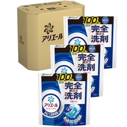 洗濯機洗い 抗菌 アリエール 洗濯洗剤 ジェルボール プロ まるごと洗浄消臭 清潔でさわやかな香り 漂白剤つけ置きパワーin* (*2023年11月時点の市場No.1酸素系液体漂白剤で30分のぬるま湯のつけ置きとNo.1液体洗濯用洗剤との併用比較(P&amp;G調べ)。綿素材の襟袖、靴下、黄ばみ汚れの洗浄力試験による。汚れの度合いにより、汚れ落ちの程度は異なります。)の「完全楽スゴ洗剤」ジェルボール 30分漂白剤つけ置きと同じ洗浄・消臭力*(*2023年11月時点の市場No.1酸素系液体漂白剤で30分のぬるま湯のつけ置きとNo.1液体洗濯用洗剤との併用比較(P&amp;G調べ)。綿素材の襟袖、靴下、黄ばみ汚れの洗浄力試験による。汚れの度合いにより、汚れ落ちの程度は異なります。 時間がたったシミ汚れもきれい たった1粒のジェルボールで、「楽」なのに「スゴい」、楽スゴな洗濯洗剤 洗濯槽のカビ防止 洗濯槽クリーナーなしでカビ対策OK