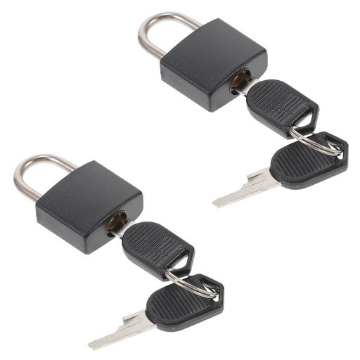 POPETPOP南京錠小型黄銅防錆ダイヤル2個コスパセット軽量旅行屋外バッグジムランドセルスーツケースロ..