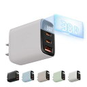 RISUKAI充電器30WPD対応3ポートタイプc急速充電器「GaN」窒化ガリウムTYPE-C1+TYPE-C2USB-A/PSE技術基準適合/超軽量·極小型usb充電器