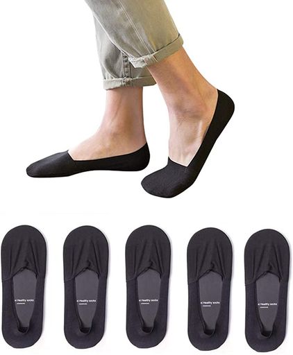 [HDZIYU]靴下メンズフットカバーくるぶし靴下抗菌防臭吸汗速乾極薄5足セット24-26cm(5組)