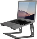 ORIONSTAR ノートパソコンスタンド アルミニウム製 ノートパソコンライザー MAC MACBOOK AIR PRO 10~15.6インチのノートパソコンに対応 人間工学に基づいたエレベーターホルダー ブラック(2)