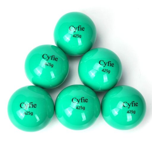 野球 トレーニング Cyfie 野球&ソフト練習用 ボール425g砂鉄入り 6球セット グリン