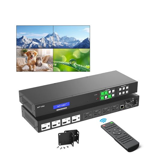 MT-VIKI 4x4 HDMIマトリックススイッチャー 4K@30Hz 無縫切替 Web GUI対応 ビデオ...