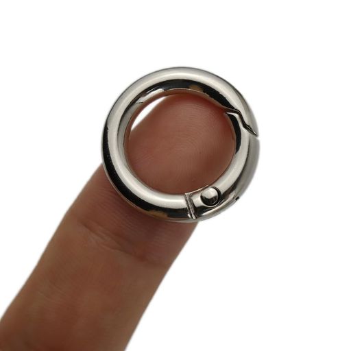 円形カラビナカバン飾りカラビナダー鍵バッグチャームクラスプリングクラスプキーホルダー作りキーチェ..