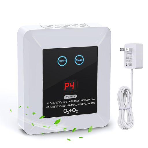 WUOAUMオゾン発生器空気清浄機家用小型強力脱臭(200mg/h)静音設計トイレ浴室キッチン屋内専用コンセント式フィルター不要日本語説明書付き