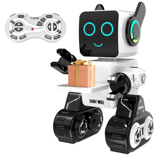 【スマートロボット】- この製品は知能を備えたヒューマノイドロボットで、ハイテクロボットファミリーの新メンバーです。歌を歌ったり、滑ったり、声を録音したり、対話したりすることは簡単なことで、この驚くべきリモートコントロールロボットは発光するLEDの目を備え、ユーザーが入力した一連のアクションを実演することができます。このロボット おもちゃをあなたの家に歓迎し、お気に入りの名前を付けて、彼と一緒に遊ぶスリルを感じてください。 【3つの制御モード】- この電動リモコンロボットおもちゃには、リモコンモード、対話音声モード、タッチモードの3つの制御モードがあります。ラジオを使用して、制御距離は最大65フィートに達し、より広い制御範囲で楽しむことができます。タッチと音声制御では、ロボットの頭部を触れることで特定のアクションをトリガーできます。単一のモードに別れを告げ、複数のモードを楽しむスリルを味わいましょう。 【個人用デリバリーアシスタントと貯金箱】- ケイディのトレイを使って、軽食やアイテムを運んでもらったり、リモコンを使って愛する人にギフトを送ったりできます。