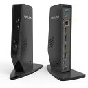 WAVLINK 縦置きUSB-C ユニバーサルドッキングステーション PD 65W デュアル4K/シングル5K 2つのDP/2つのHDMIポート出力 拡張モード/ミラーモード 3つの USB-A/2つのUSB-Cポート下位互換性 音声入出力 ギガビット(2)