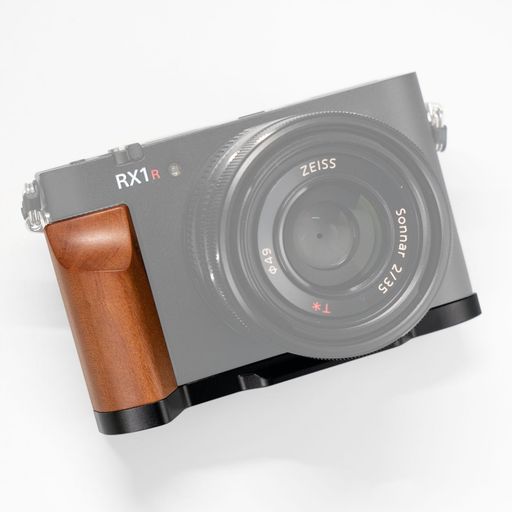 Iborrys高級レトロ実木カメラグリップ、対応SonyソニーDSC-RX1RM3RX1RIIIカメラ、専用L型クイックリリ..