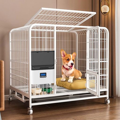 自動給餌器猫犬タイマー機能ペット給餌機定時定量ケージ取付タイプ自動餌やり機小型犬猫用2.3L容量1日4食2WAY給電定時定量手動給餌可お手入れ簡単