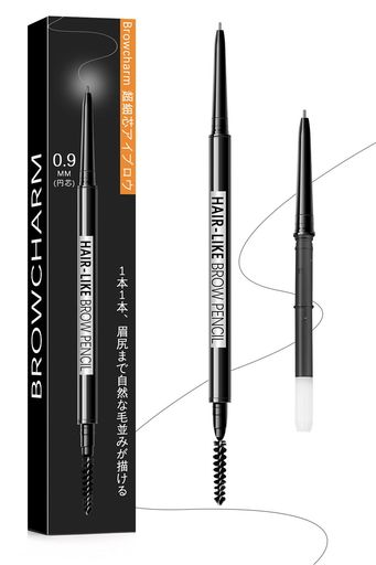『秋登場』超細芯0.9mmアイブロウペンシル落ちない極細アイブロウ同色替換用回転芯付き眉毛あいぶろうナチュラル高発色ウォータープルーフ描きやすい1本1本描ける眉メイク繰り出し自…