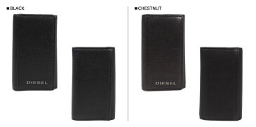 DIESEL ディーゼル キーケース キーホルダー キーチェーン レザー 本革 KEY CASE O X03922 PR271 ブラック 黒 ブラウン メンズ