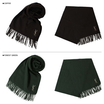 Yves Saint Laurent マフラー メンズ レディース イヴサンローラン YSL スカーフ ストール ウール ロゴ LOGO WOOL SCARF