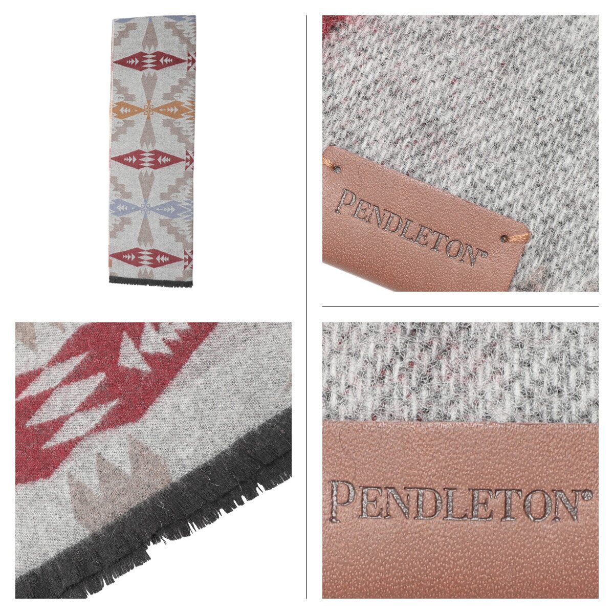 【最大1000円OFFクーポン】 PENDLETON ペンドルトン マフラー メンズ レディース 大判 ウール OVERSIZED WRAP チャコール グレー GS757